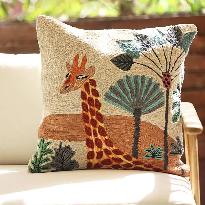 Aabha Cotton Cushion Cover | 20 x 20 Inches