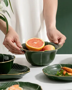 Amalfiee Green Serving Bowl