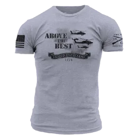 Army Above The Best T-Shirt - Heather Gray