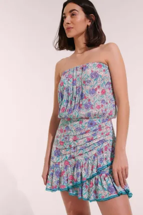 Bandeau Dress Ambra - Aqua Petunia