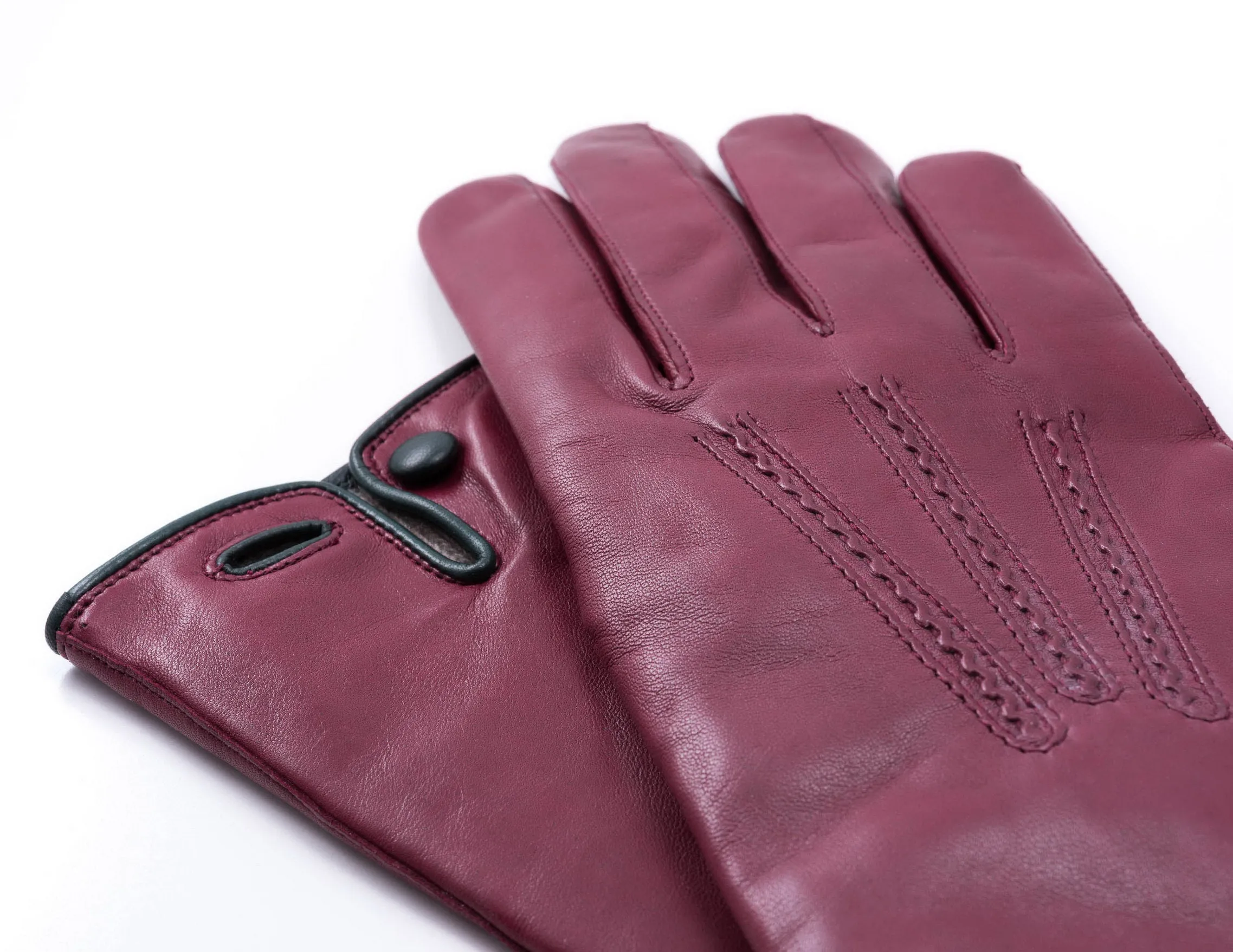 Burgundy Lamb Nappa Leather Dress Gloves