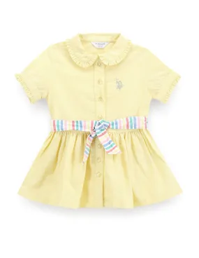 Girls Peter Pan Collar Oxford Dress