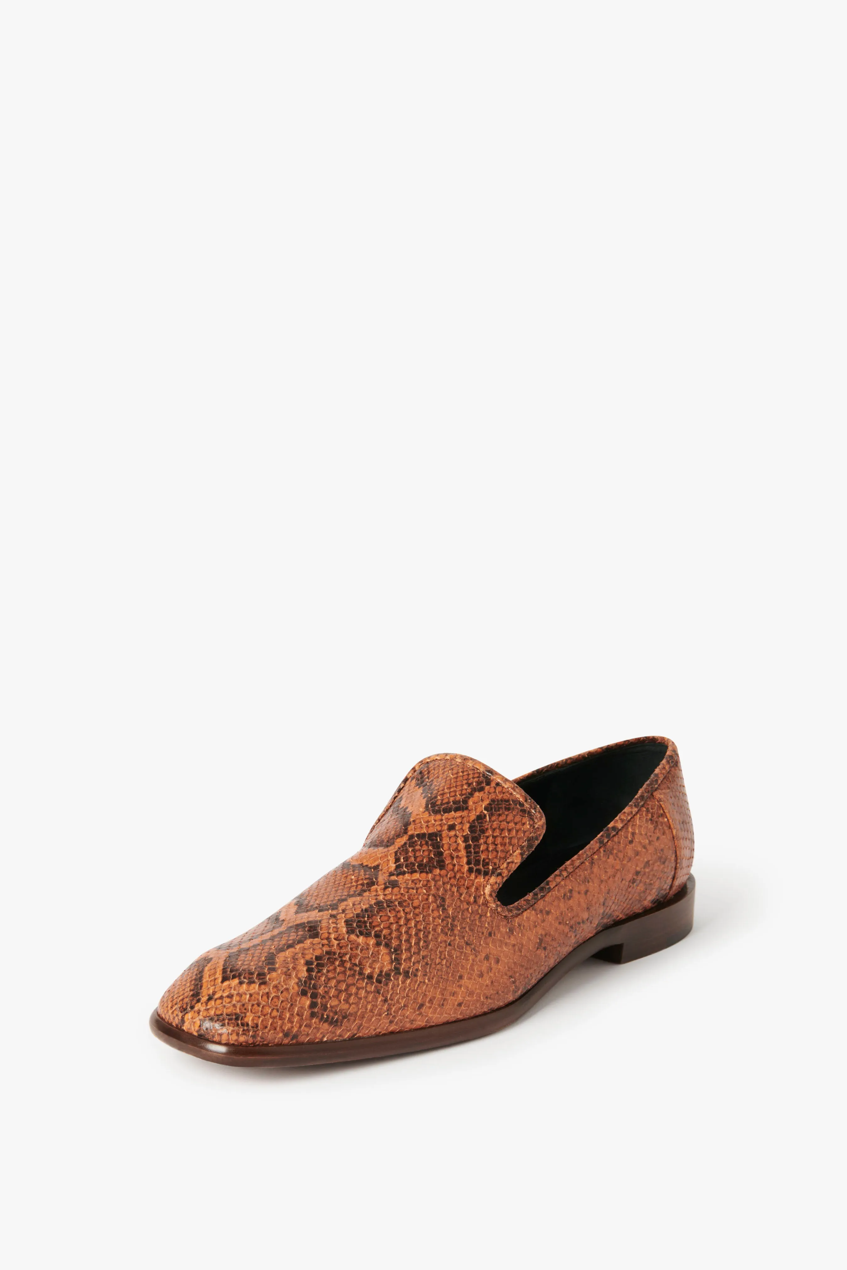 Hanna Loafer in Copper Snake Print