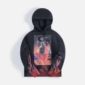 Heron Preston Times Flames Hoodie - Black Red