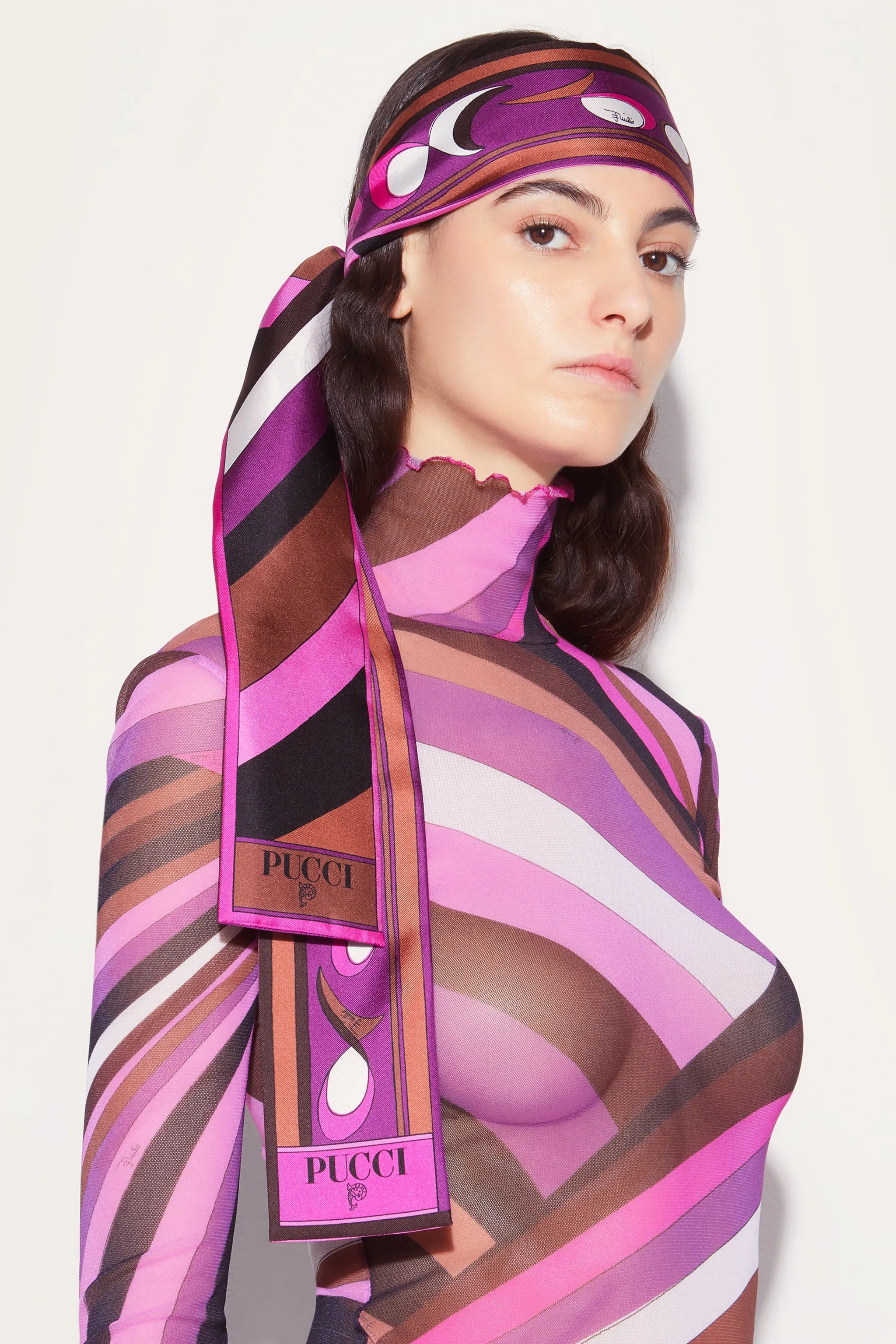 Iride And Pesci-Print Silk-Twill Scarf