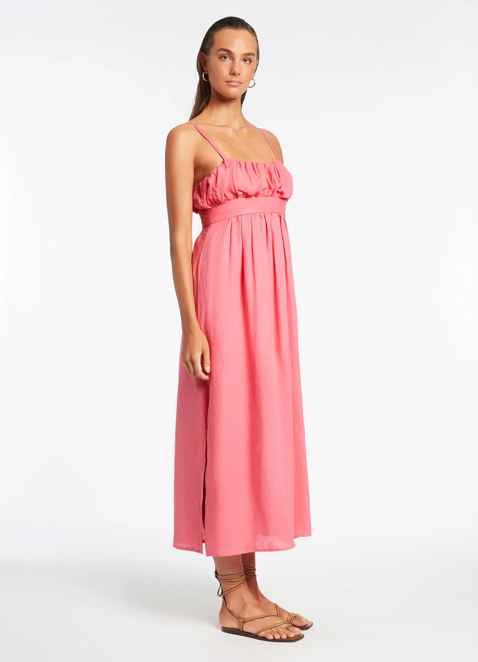 Jetset Gathered Dress - Candy