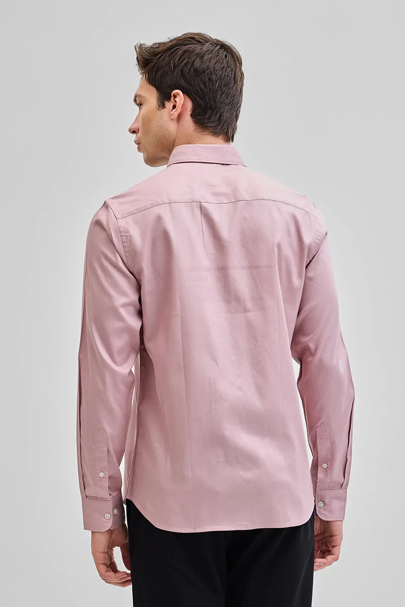 Light Pink Solid Oxford Shirt