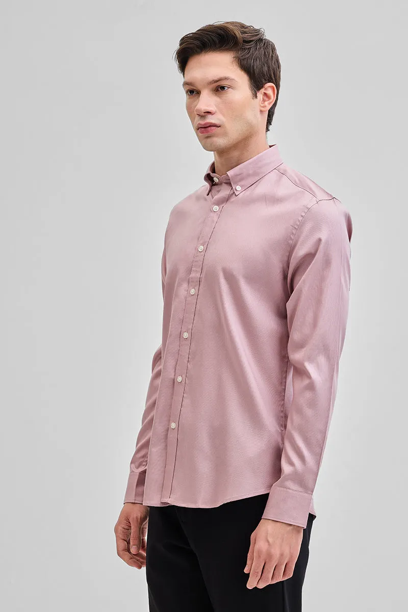 Light Pink Solid Oxford Shirt