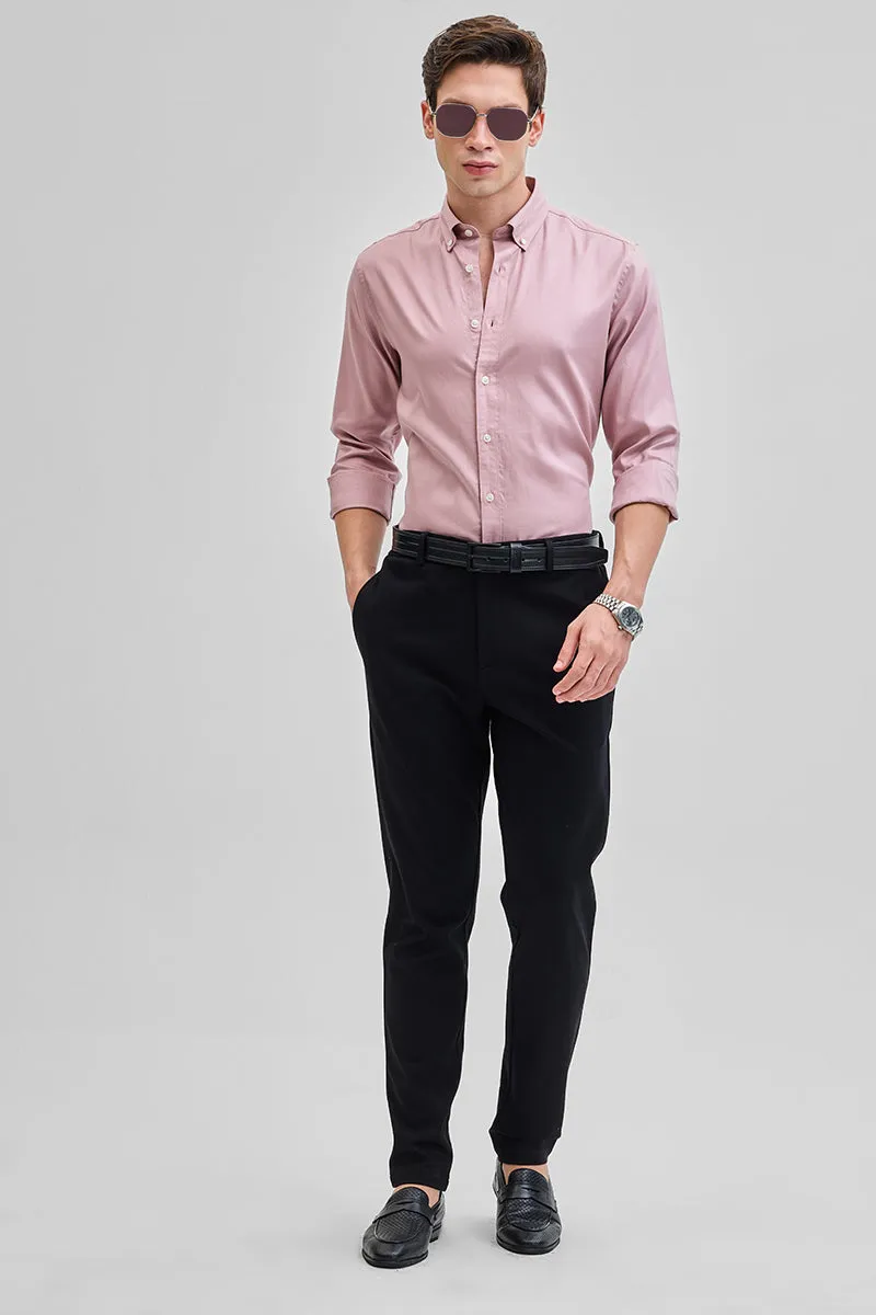 Light Pink Solid Oxford Shirt