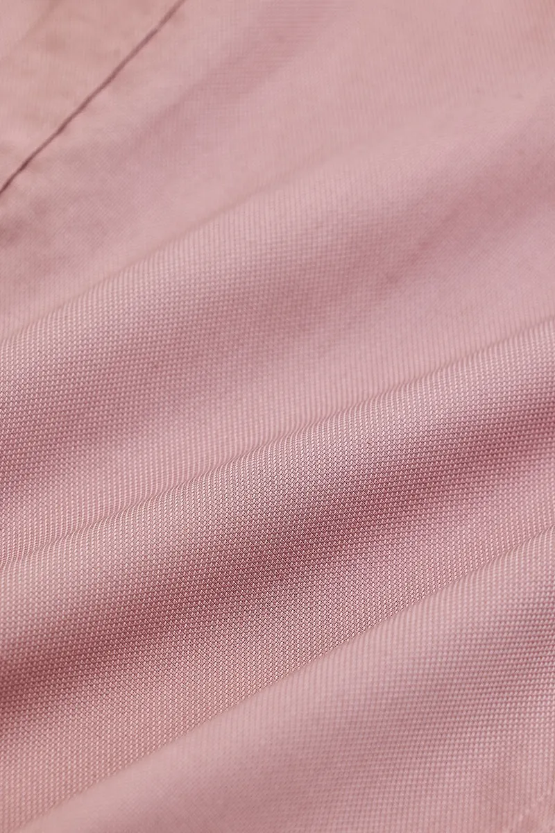 Light Pink Solid Oxford Shirt