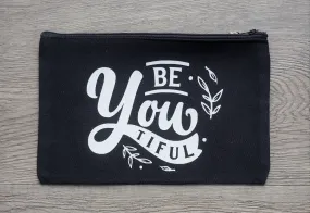 Mama Buzz Zipper Pouch - "Be you tiful"