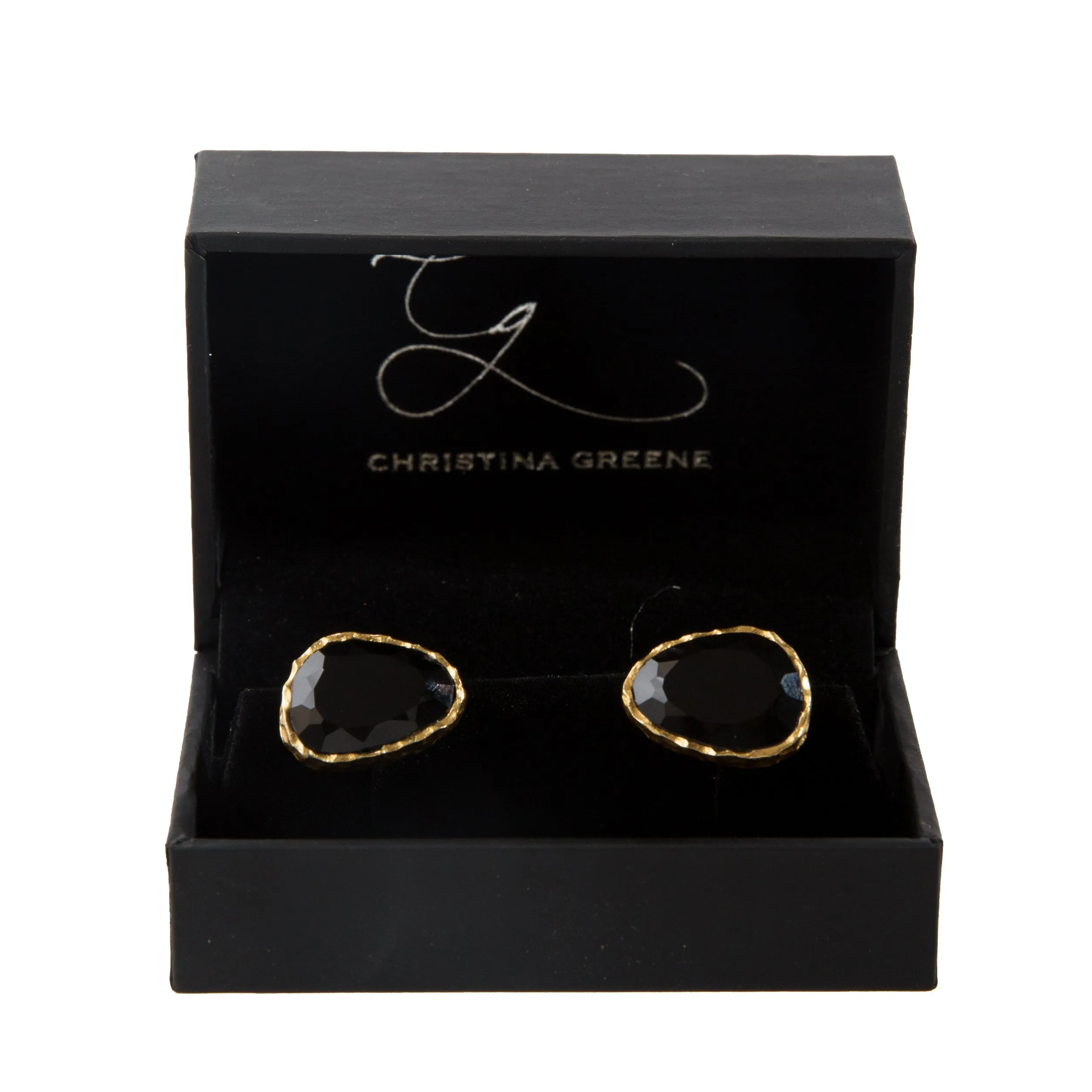 Men Cufflink Set - Black Onyx