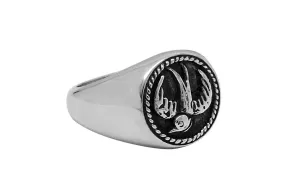 Men's Silver Sparrow Signet Ring