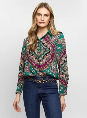 Paisley Print Top