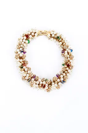 Pearl & Crystal Collar Necklace