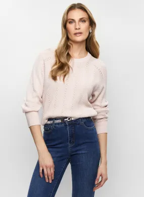 Pointelle Knit Sweater