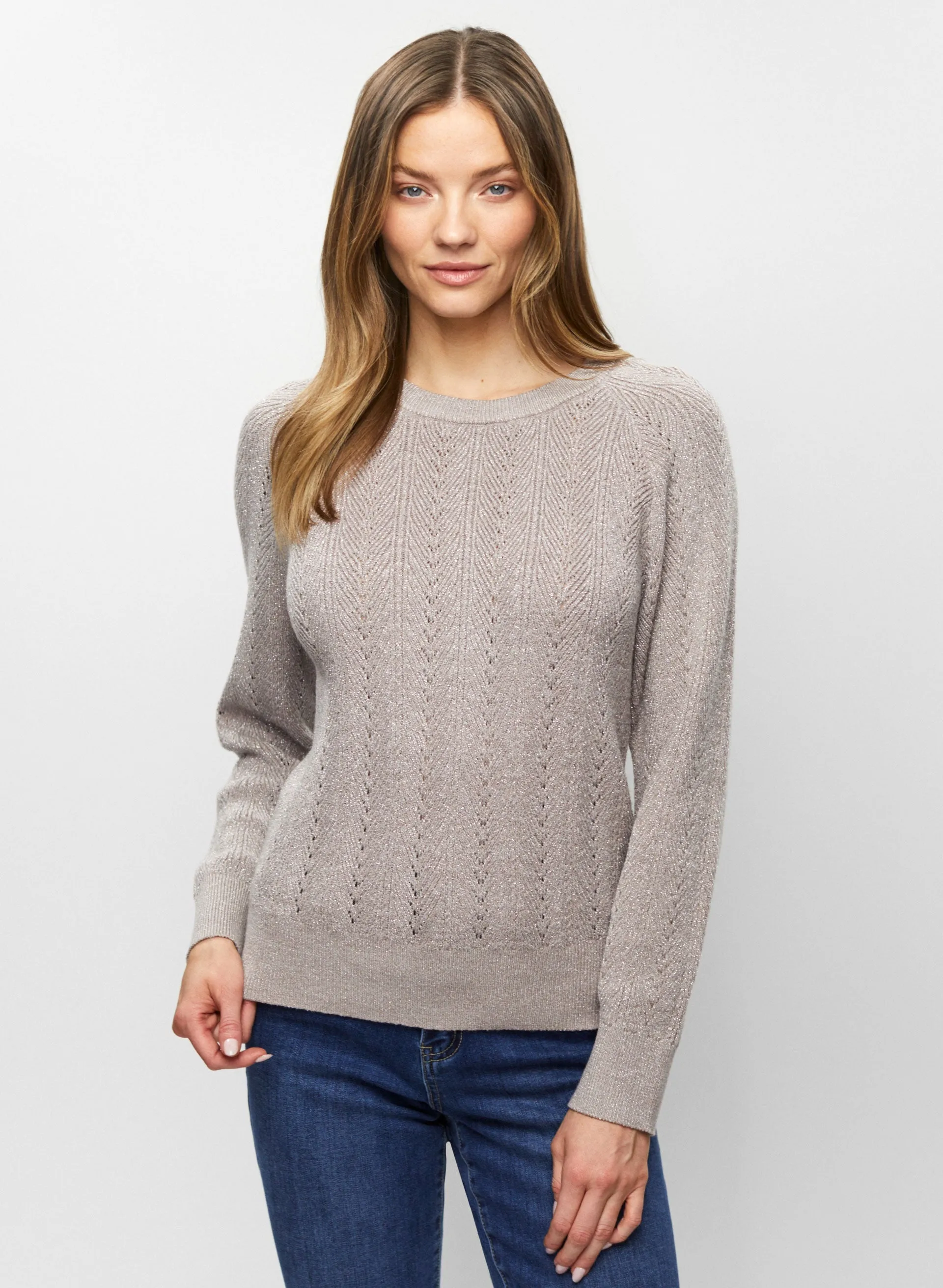 Pointelle Knit Sweater