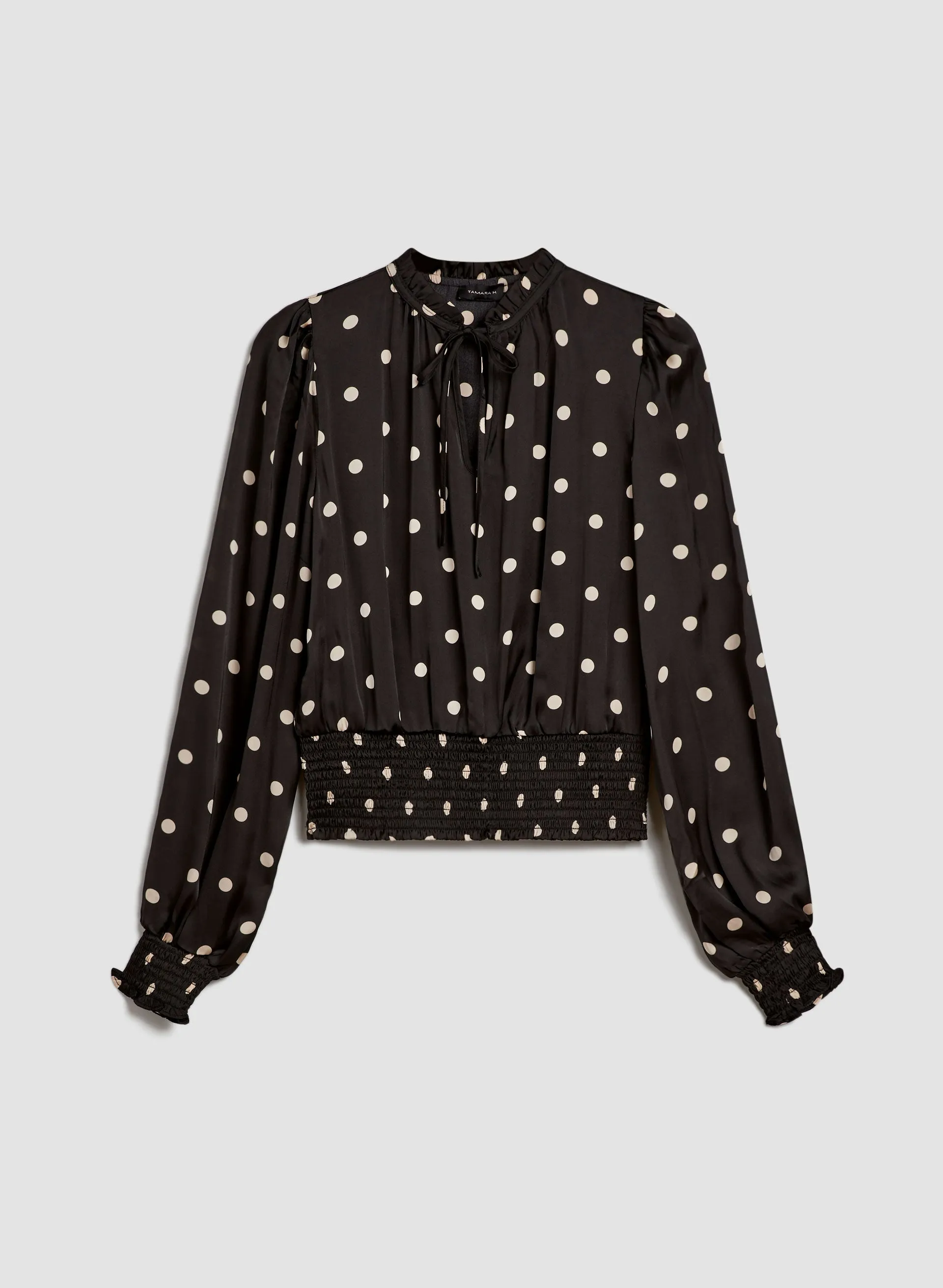 Polka Dot Print Blouse