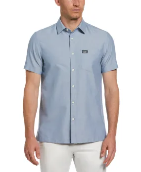 Short Sleeve Solid Oxford Shirt