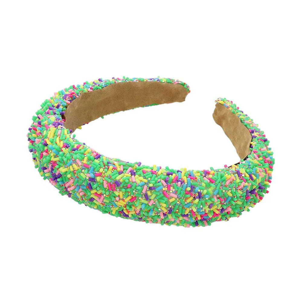 Sprinkle Beaded Headband