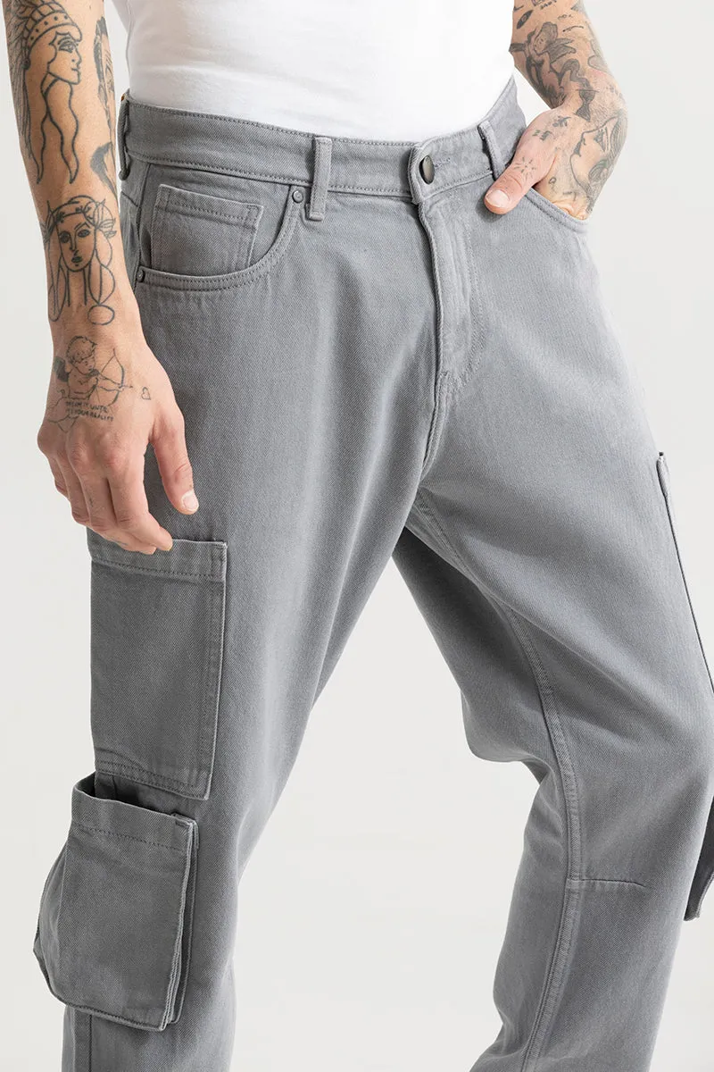 Void Grey Baggy Fit Jeans