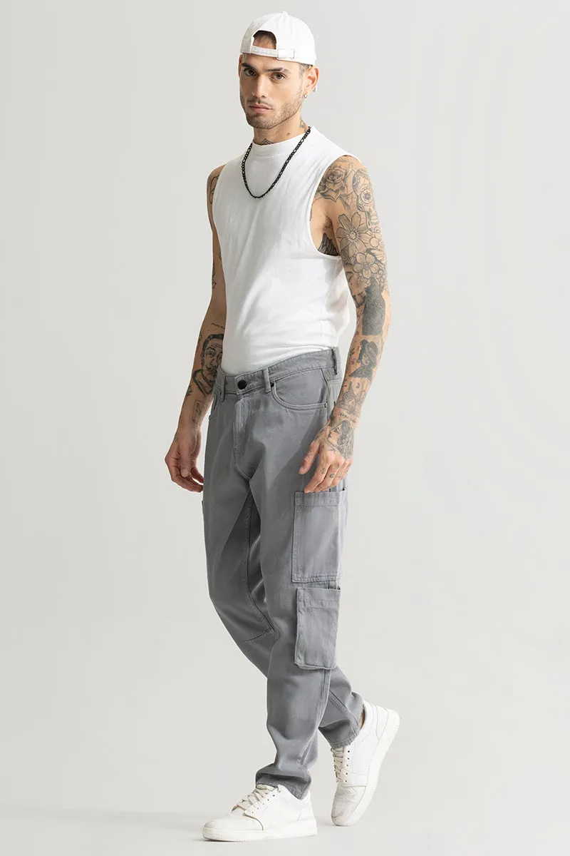 Void Grey Baggy Fit Jeans