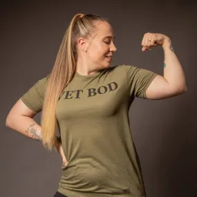 Women's Vet Bod Boyfriend Fit T-Shirt - Military Green