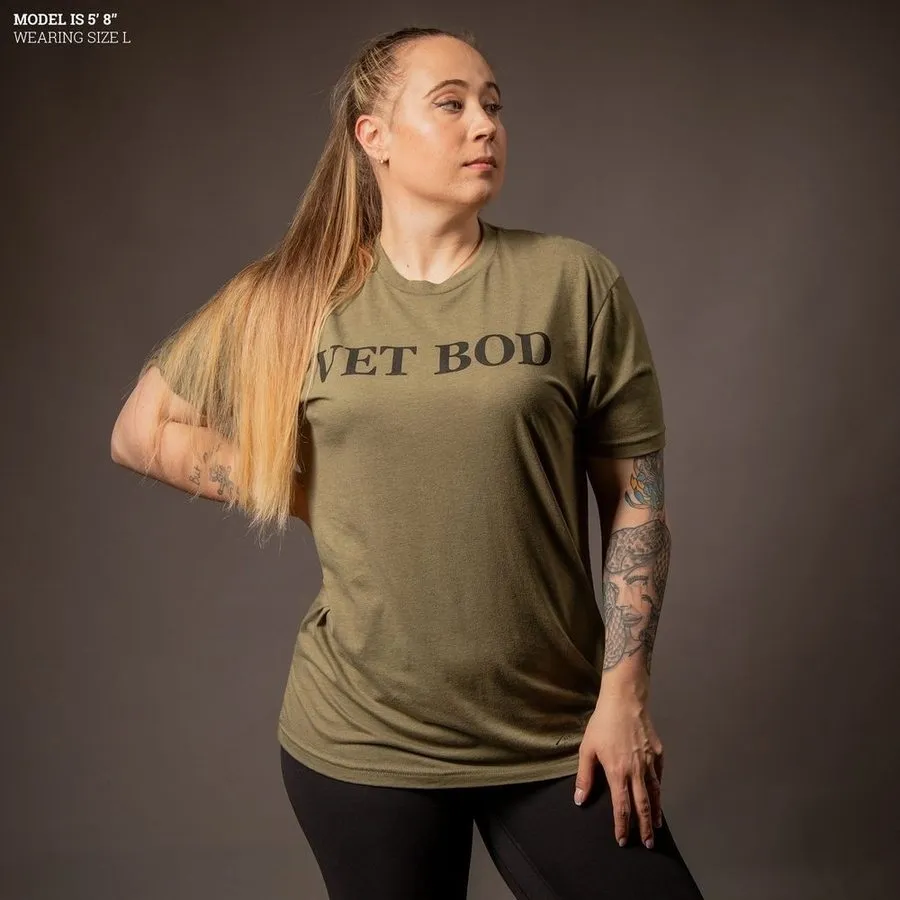 Women's Vet Bod Boyfriend Fit T-Shirt - Military Green